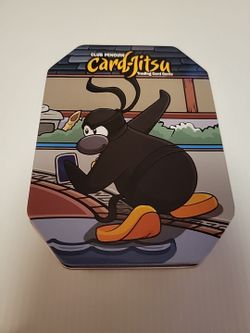 RARE "2009" Disney Club Penguin Card-Jitsu Collector's Tin 🐧