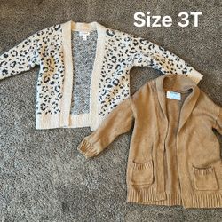 Toddler Girl Cardigan Bundle Size 3T