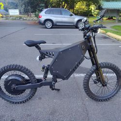 Ebike 75mph 14.4kw 72v 40ah 2880wh Electric Bike