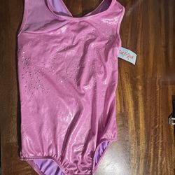 NWT - Girls' Shimmer Gymnastics Tank Leotard - Cat & Jack™ Pink size XL 14/16