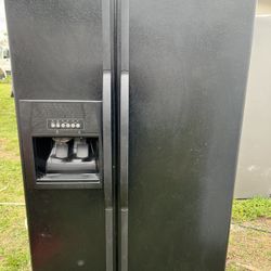 Side By Side Black Refrigerator Tested And Ready