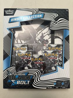 Pokémon Scarlet & Violet Black Bolt Binder Collection NEW Sealed SELL/TRADE