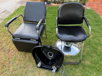 Hair Salon chair and shampoo chair