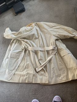 Burberry trench coat tan