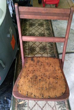 Antique Folding Chair From New England