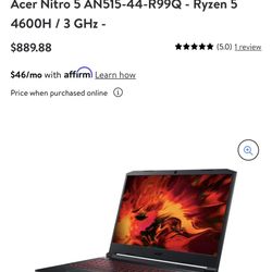 Aced Nitro 5 Gaming Laptop
