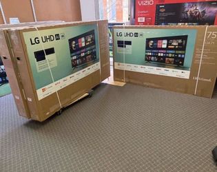 75 LG TV small scratch inside of screen top left as is no warranty $55 down on Financing