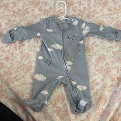 Newborn zip up onesie