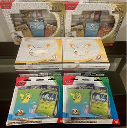Pokemon 30th celebration trading cards