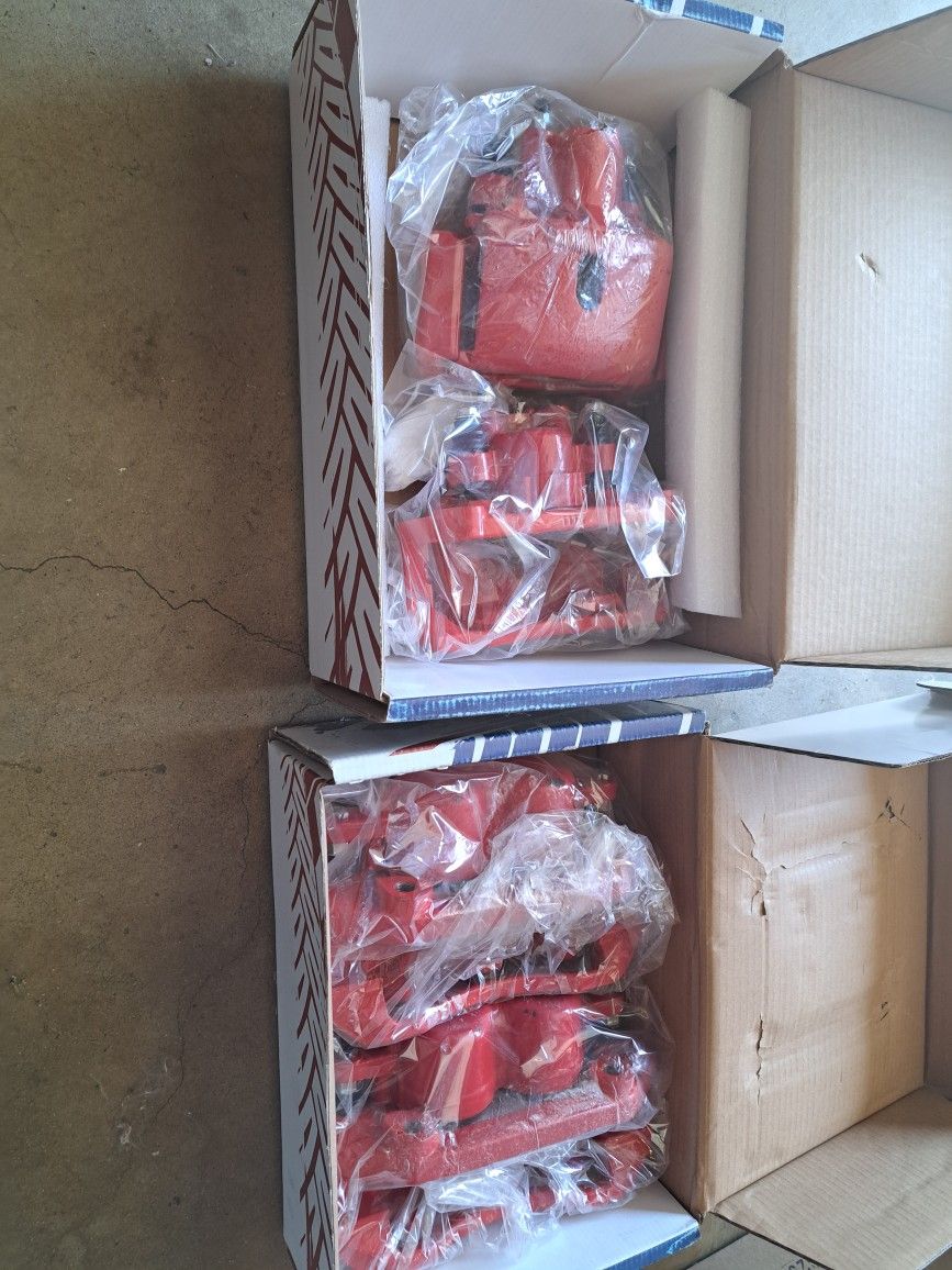 4 NEW DODGE RAM 1500 RED BRAKE CALLIBERS