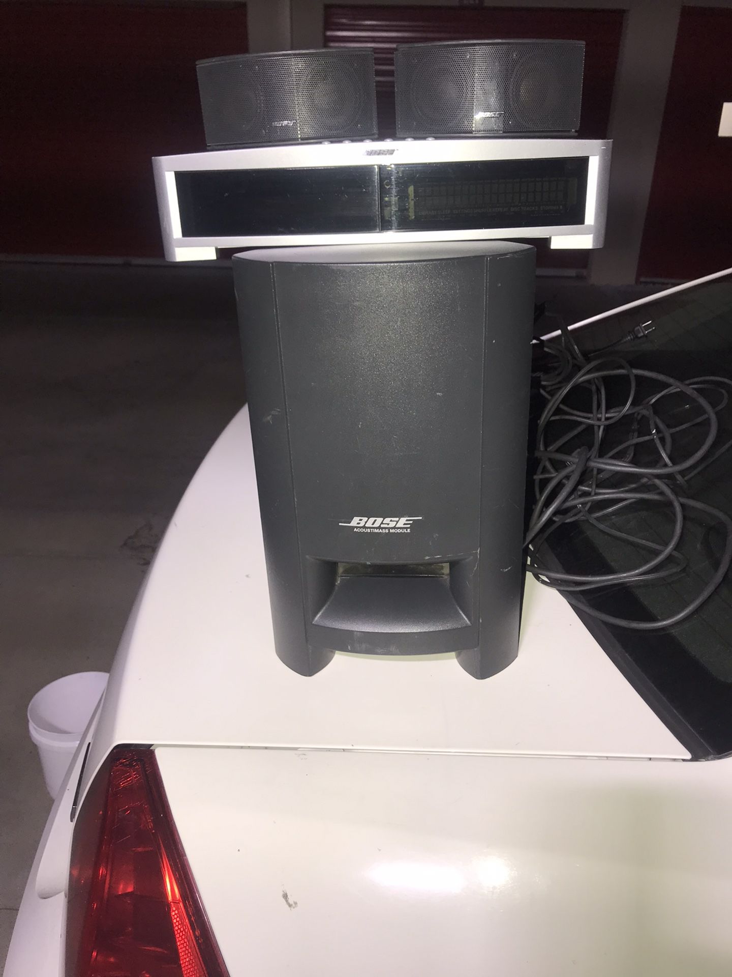 Bose Entertainment Center w DVD/ AM/ FM Radio Cable Ready Everything Works Perfectly. No Remote But Works Fine With Universal Remote