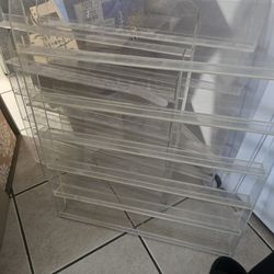 Clear 5 And 6 Shelves Polish Rack !! Only Serious Buyers ! Set Price No Negotiating
