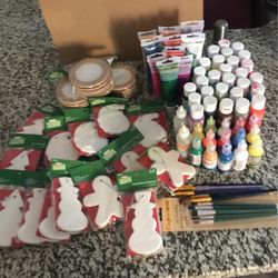 Christmas Ornaments And Art Supplies 