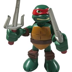 2014 TMNT Raphael 6'' Talking Action Figure Teenage Mutant Ninja Turtles Viacom