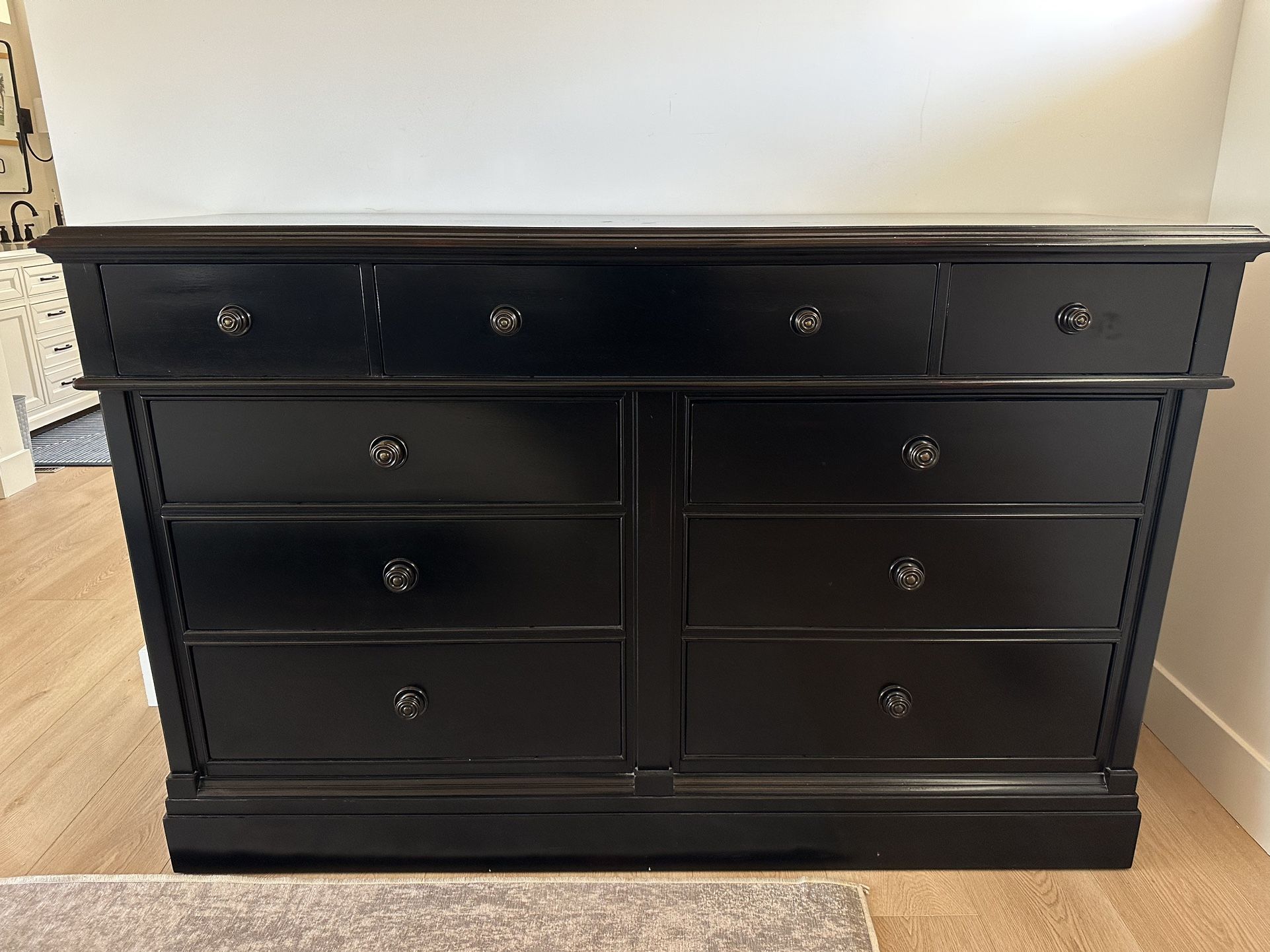 pottery barn black dresser Bedroom Drawer Dressers