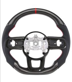 Carbon Fiber Steering Wheel for Jeep Wrangler JL & Gladiator JT 18-27