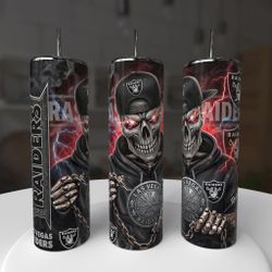 Las Vegas Raiders Football Tumbler