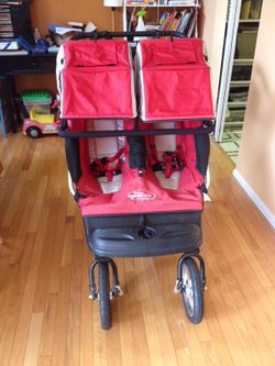 City elite double jogger stroller