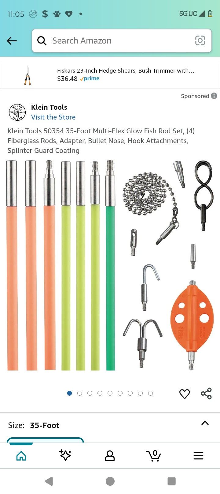 Klein Electrical Fish Rods