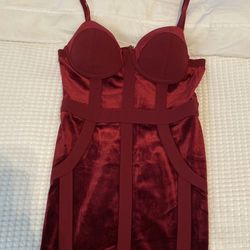 Red Cocktail Dress Women’s Size Small Agaci 