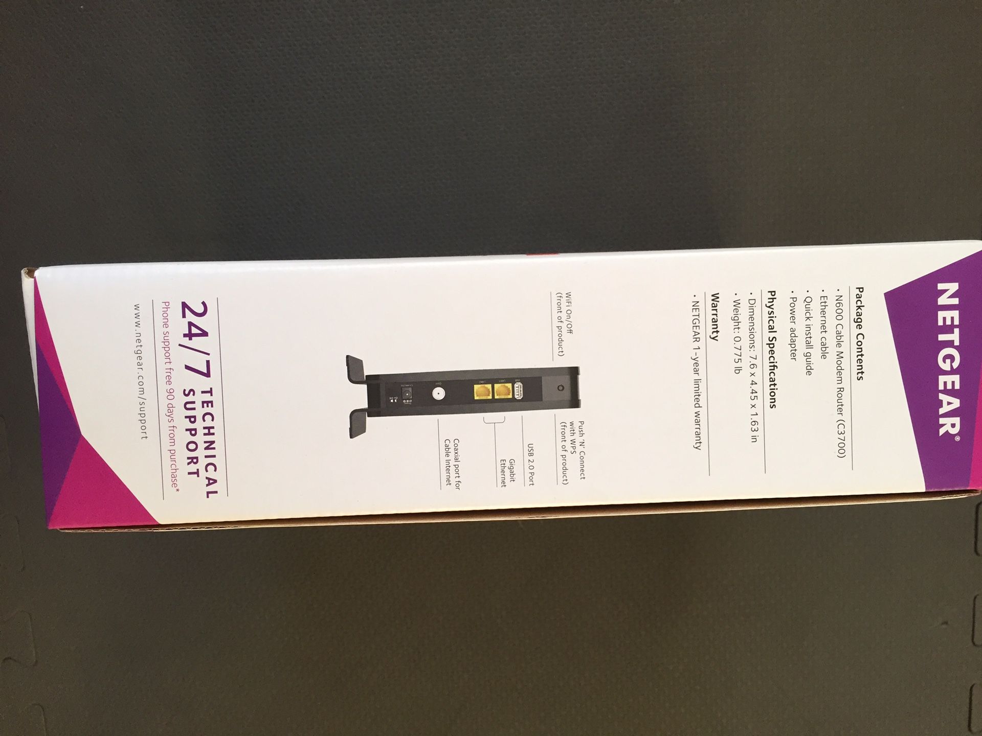 Netgear wifi cable modem router