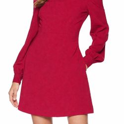 $395 Jill Stuart Women's Red Off The Shoulder A-Line Dress Size 2 with Tags New 