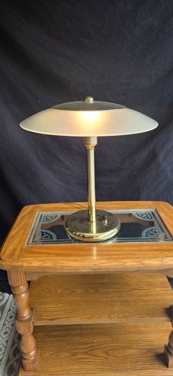 Vintage brass finished table lamp