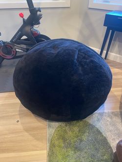 Black bean bag chairs - great condition - $1 each