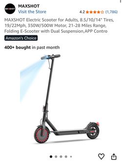 MAXSHOT Folding Electric Scooter for Adults