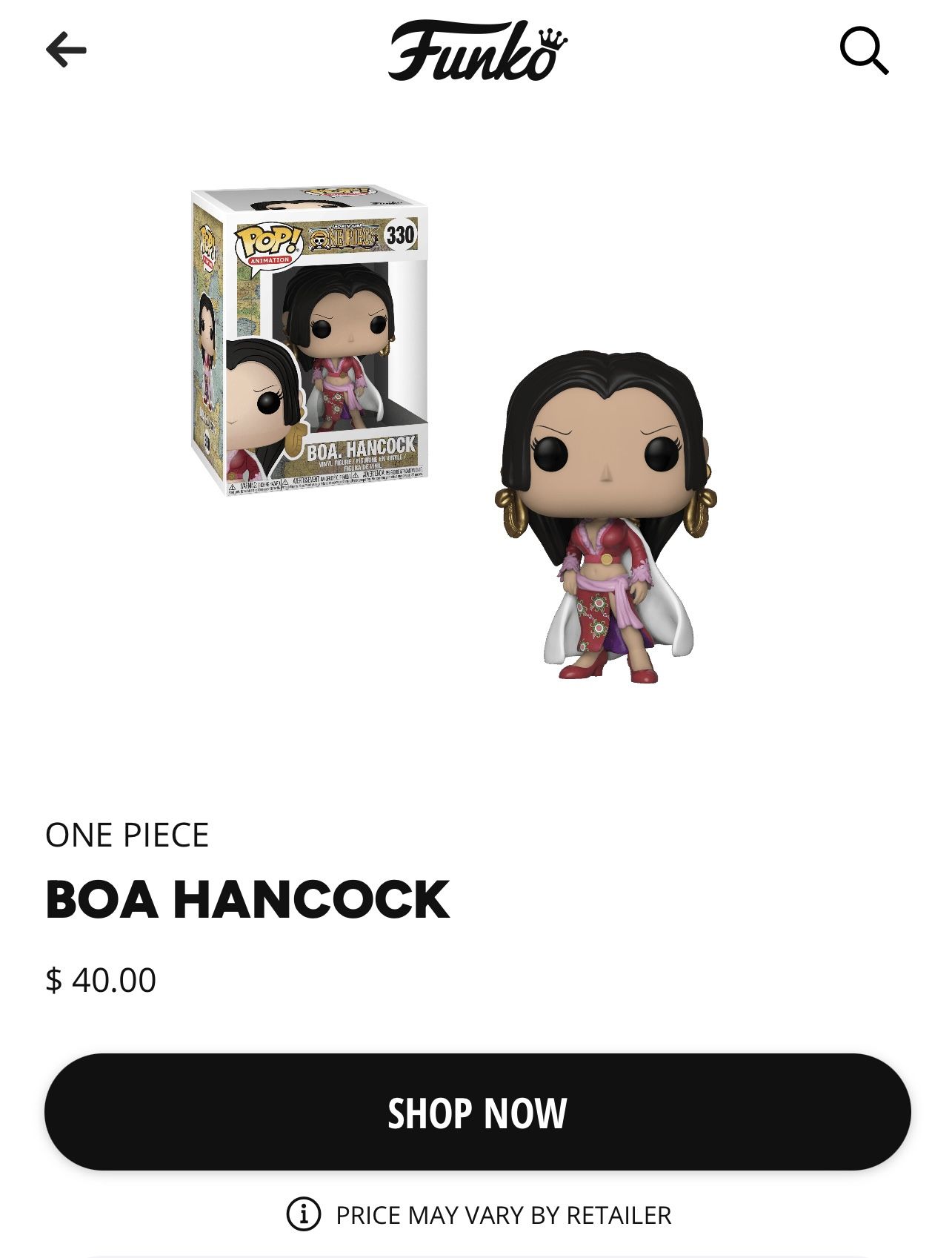 Funko Pop Boa