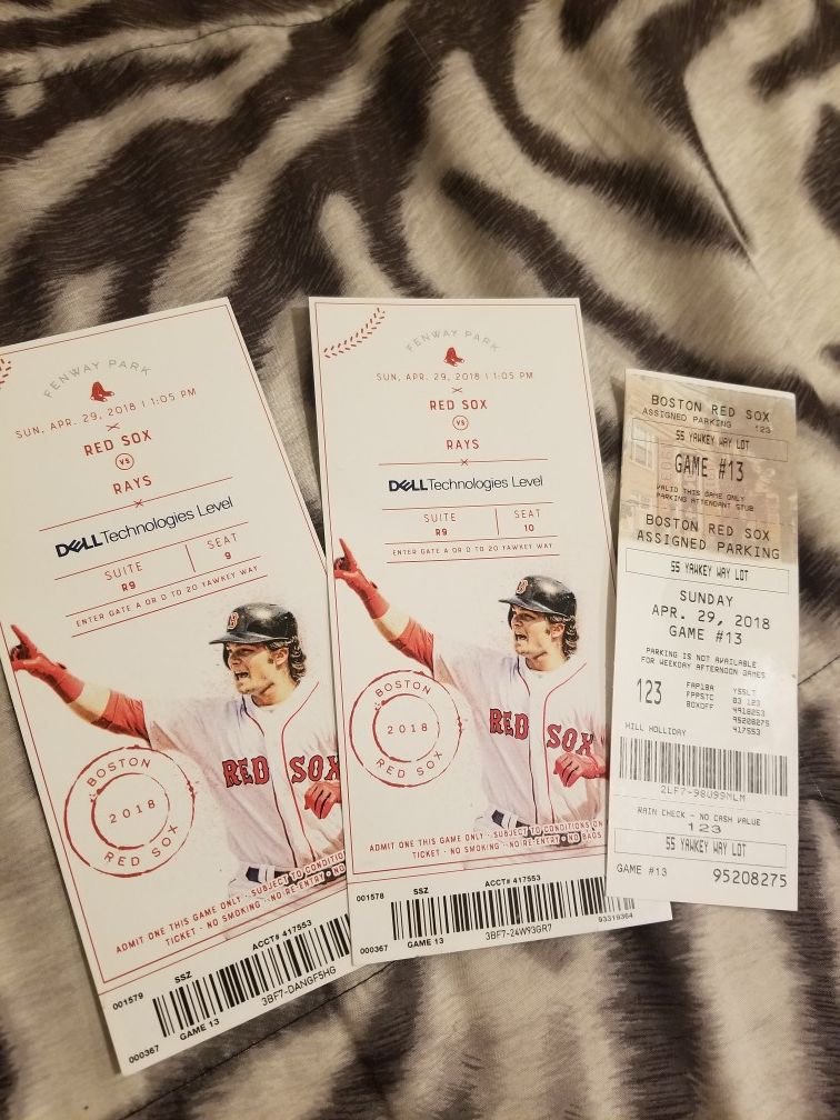 Tickets red sox vs rays