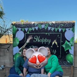 Happy Birthday Banner/backdrop 7’