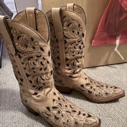 Shyanne Leather Cowgirl Boots