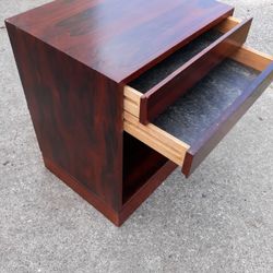 Rosewood Danish Mid Century Modern Night Stand Vintage Retro