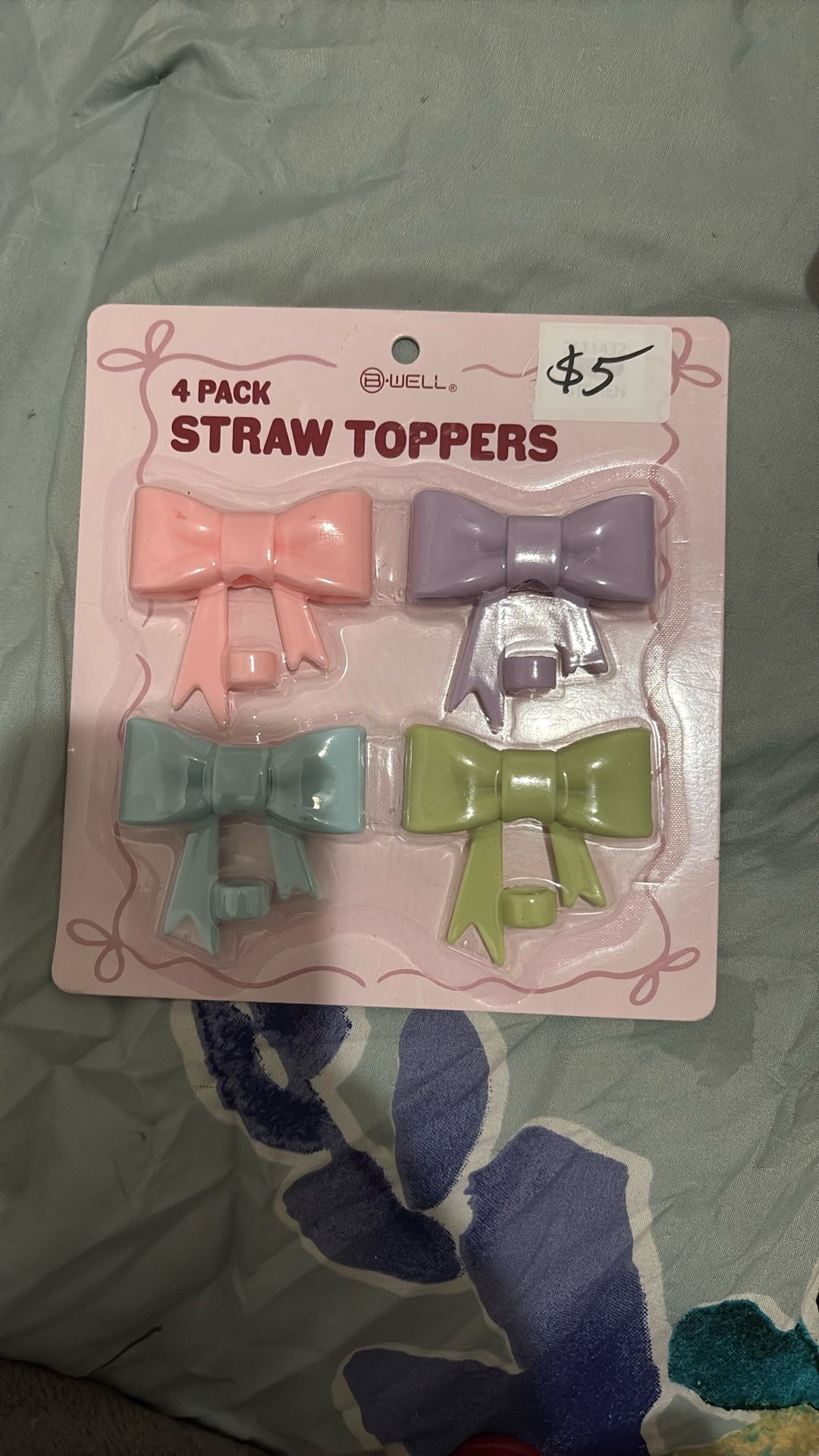 4 Pack Straw Toppers