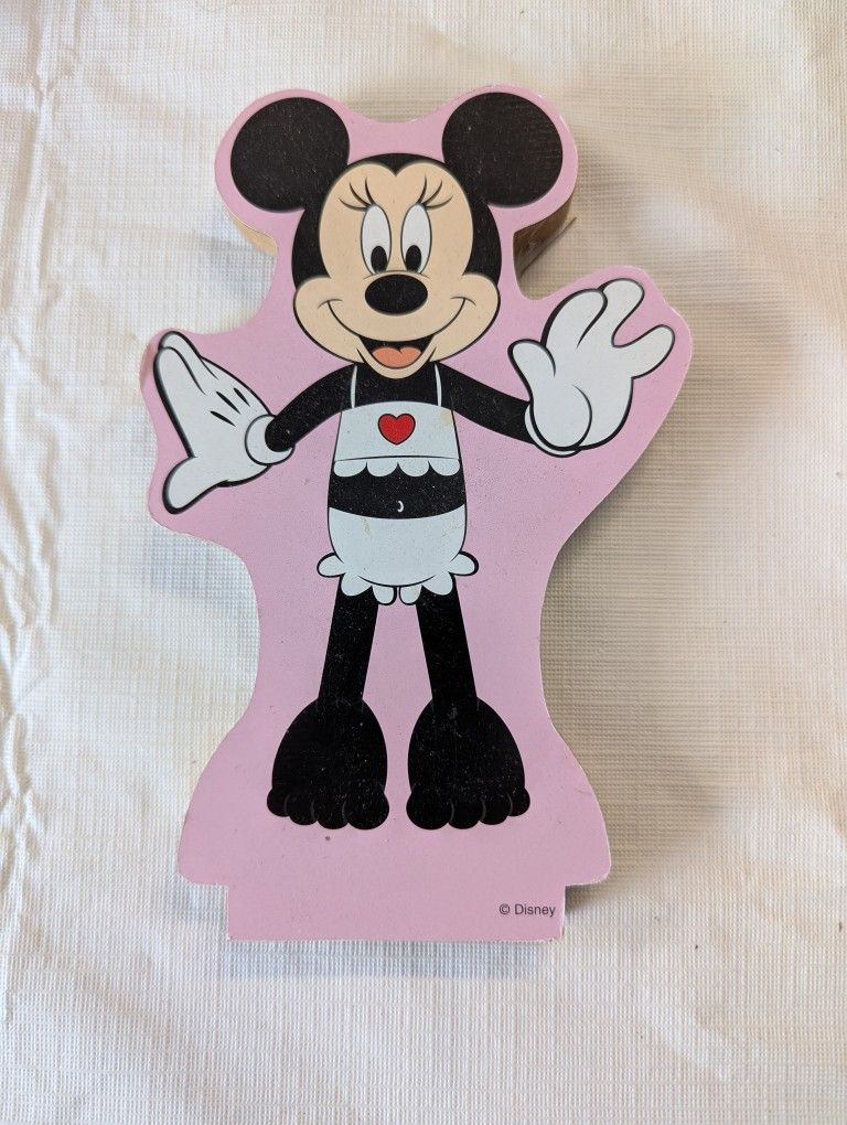 DISNEY WOODEN CUT-OUT FIGURE BABY MINI MOUSE