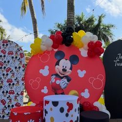 Mickey Fabric Backdrop 