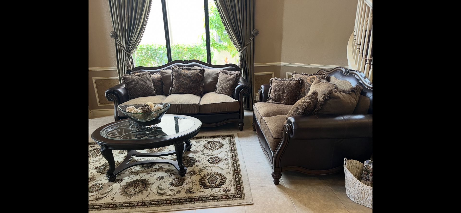 Gorgeous Living Room Couch Set. Two Pieces