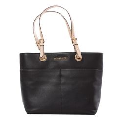 Michael Kors Bedford Top Zip Pocket Tote Bag, Black