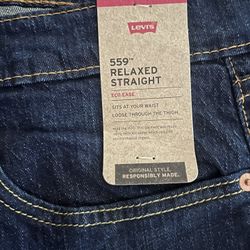 Levi’s 559 Relaxed Fit Jeans Men’s 36x34 Dark Blue Denim