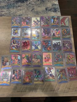 Marvel Metal Trading Cards Lot 1995