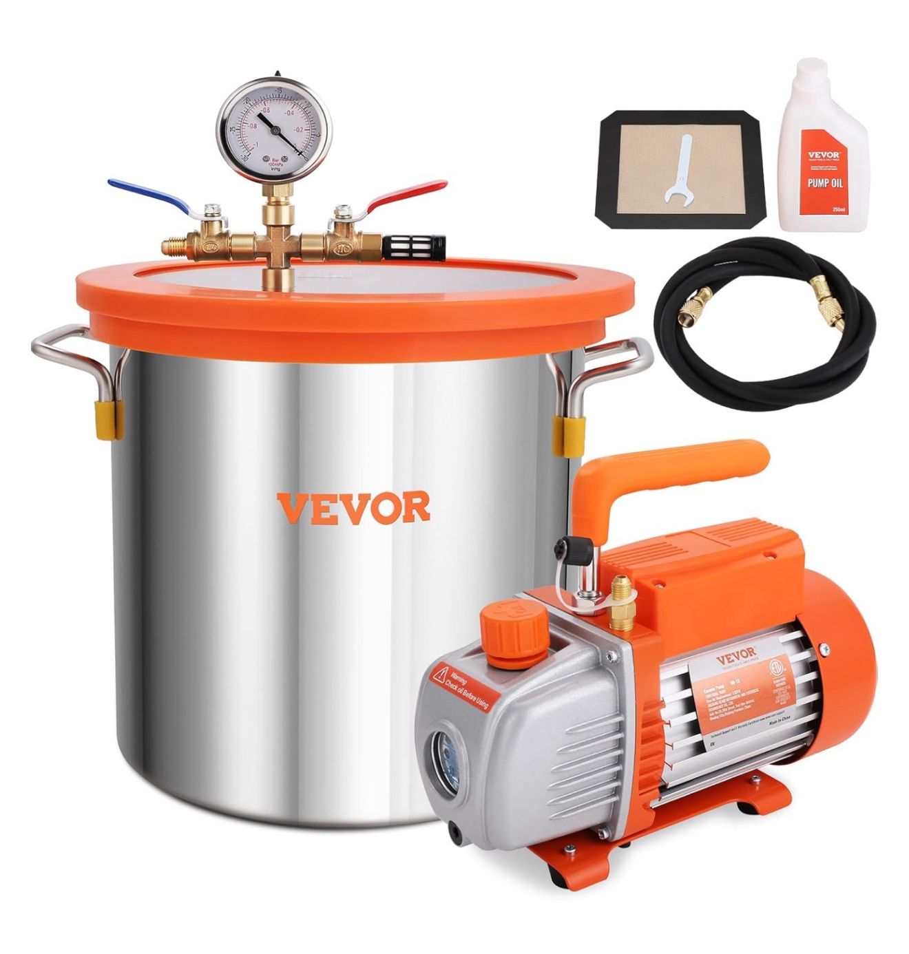 Vacuum Chamber with Pump Kit(Jh2702E)