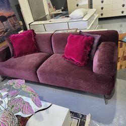 NEW SOFA PURPLE VELVET 90x38