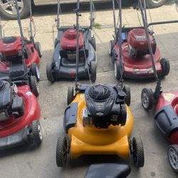 Take advantage of these lawnmowers for $130, $150, and a self-propelled one for $180.