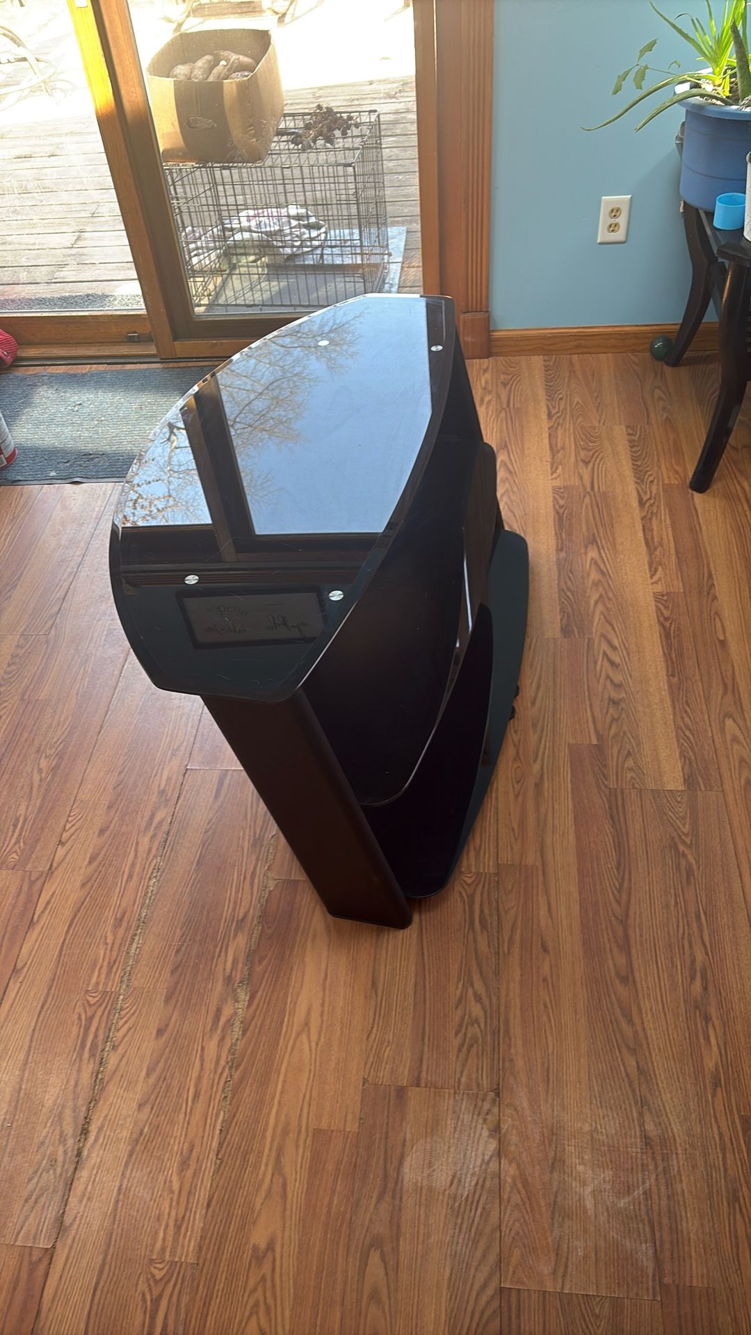 Black Glass Table