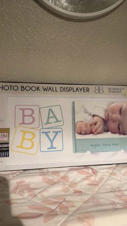 Photo book wall display