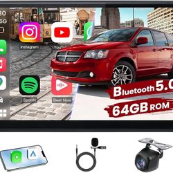 [4Core+64GB] Car Radio Stereo for Dodge Grand Caravan 2011-2020 Chrysler Town & Country 2011-2016 Grand Voyager 2011-2015, 9" HD Touch Screen with Wir