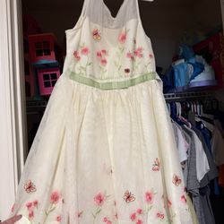 Beautiful Butterfly Kids Dress Size 10