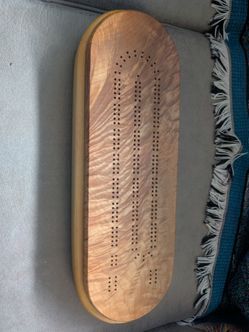 Handcrafted Wooden Cribbage Board