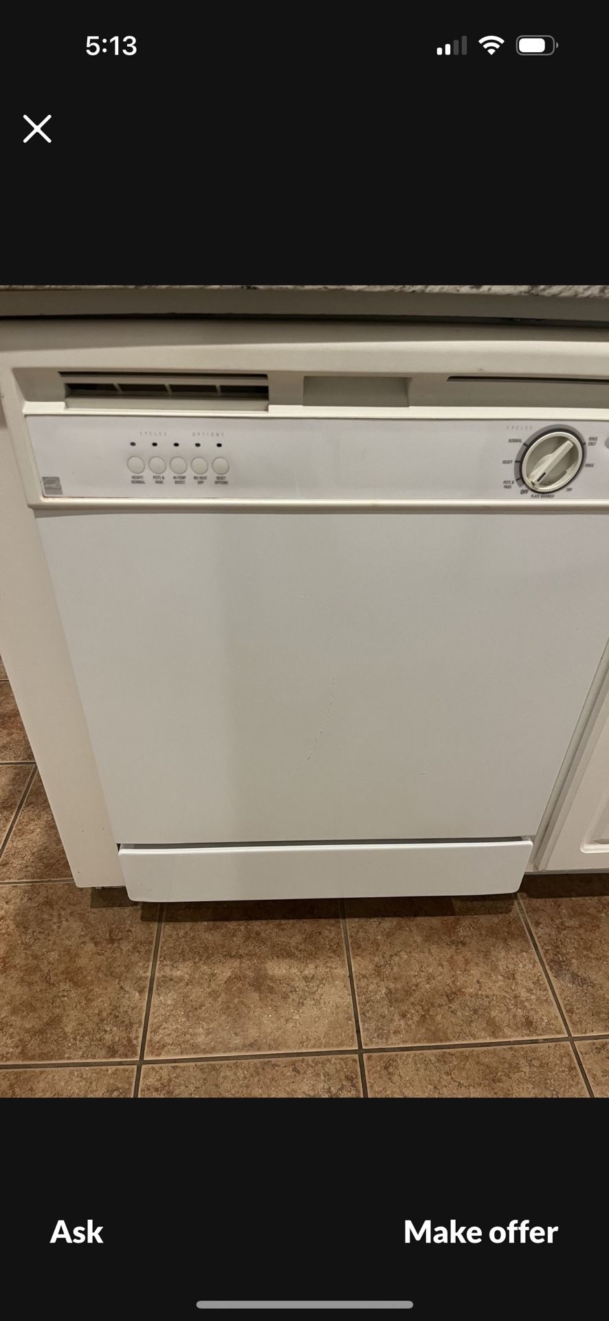 $300 Whirlpool Dishwasher 